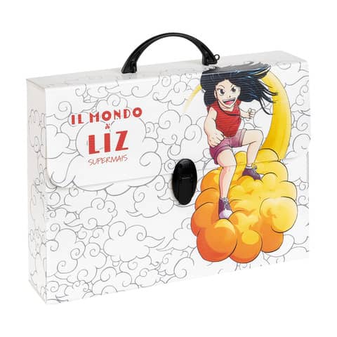 Valigetta in PPL Favorit con stampa Manga 37,5x27x8 cm - soggetti assortiti - 400182746
